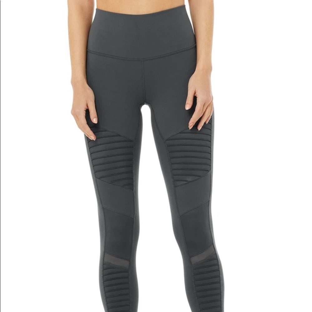 Alo yoga high waist motto leggings in grey